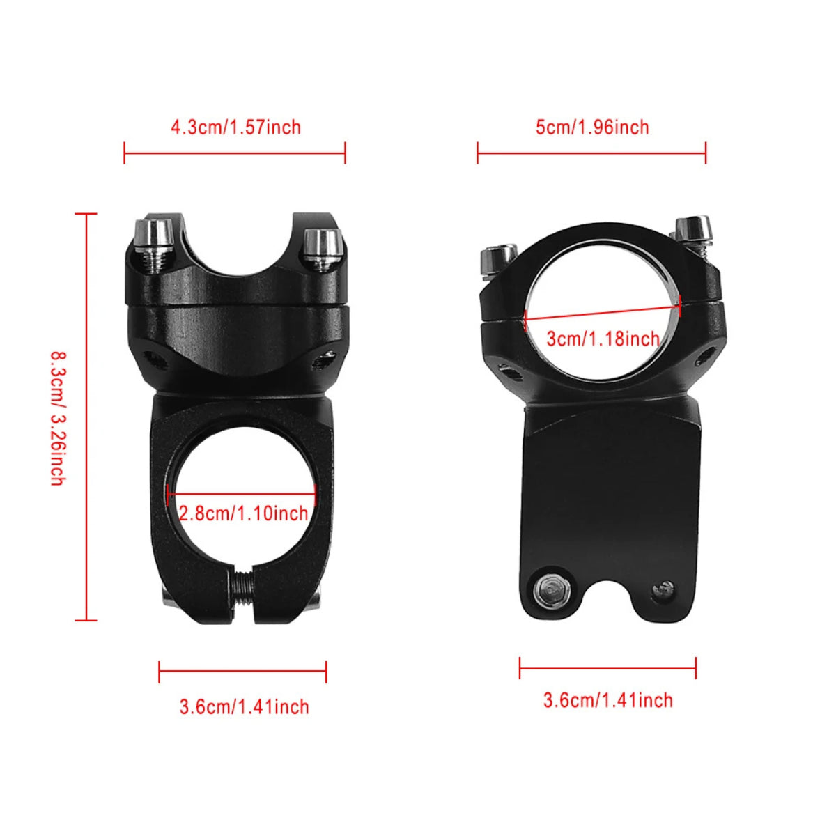 Styrstamsklämma styrstång INOKIM OX/OXO