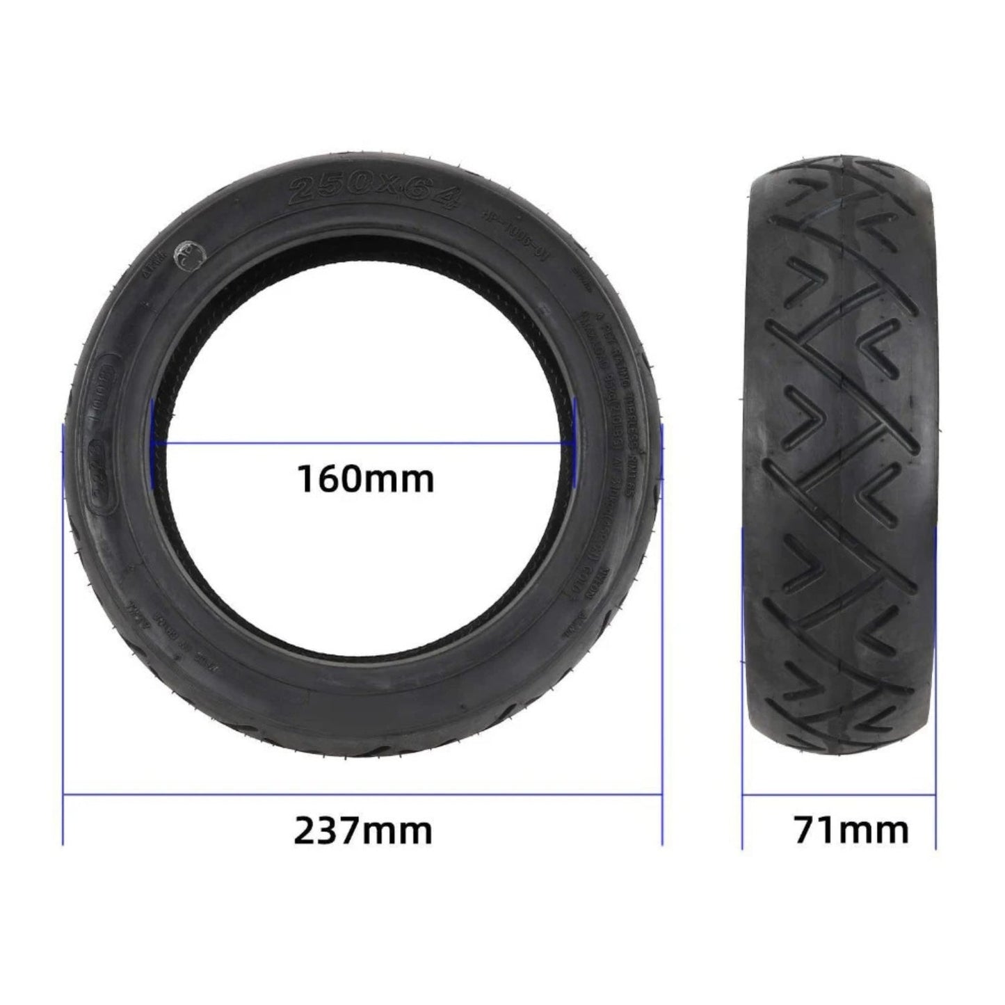 Däck 10" Luft NAVEE S65 - Anti punkteringsgel - Reservdel - Wheelyshop