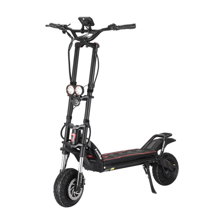 KAABO WOLF WARRIOR 11 MAX electric scooter, front three-quarter view in black
