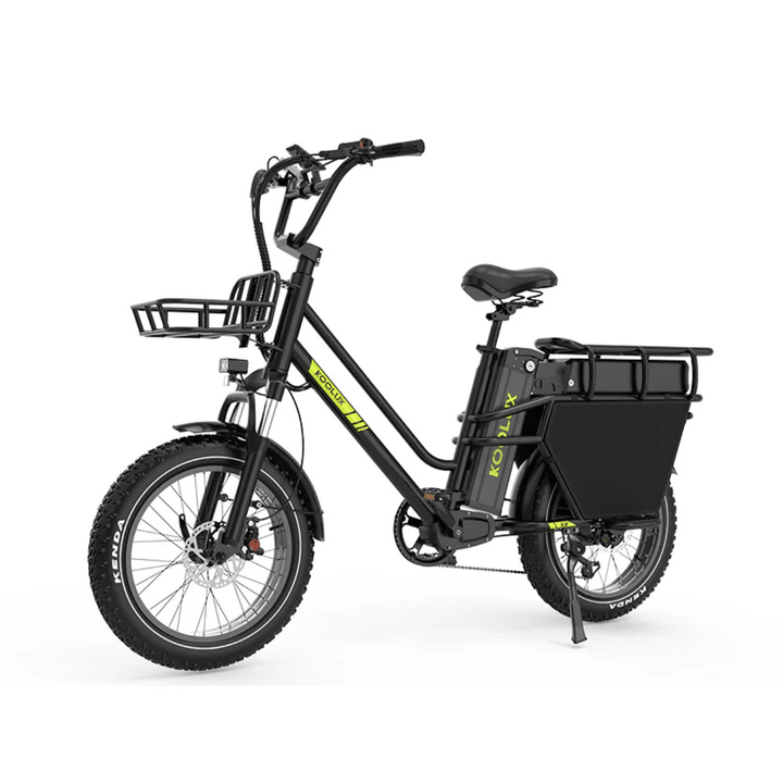 KOOLUX X8 fat-tyre e-bike, front three-quarter view in black