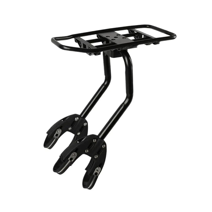 Smart bicycle luggage rack (version 2), angled view