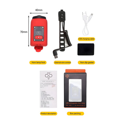 2 - i - 1 Elektrisk signalhorn & framlampa - Tillbehör - Wheelyshop