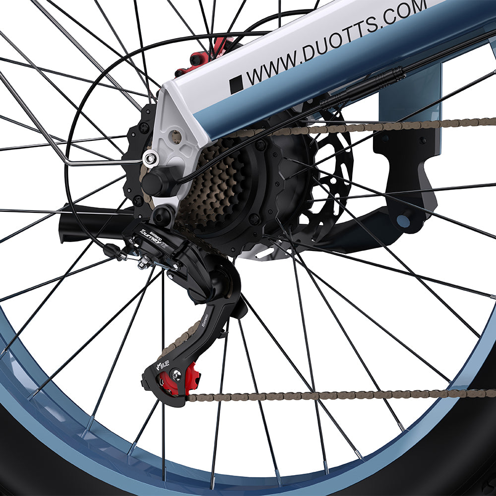 Duotts N26 gears and chain in grey