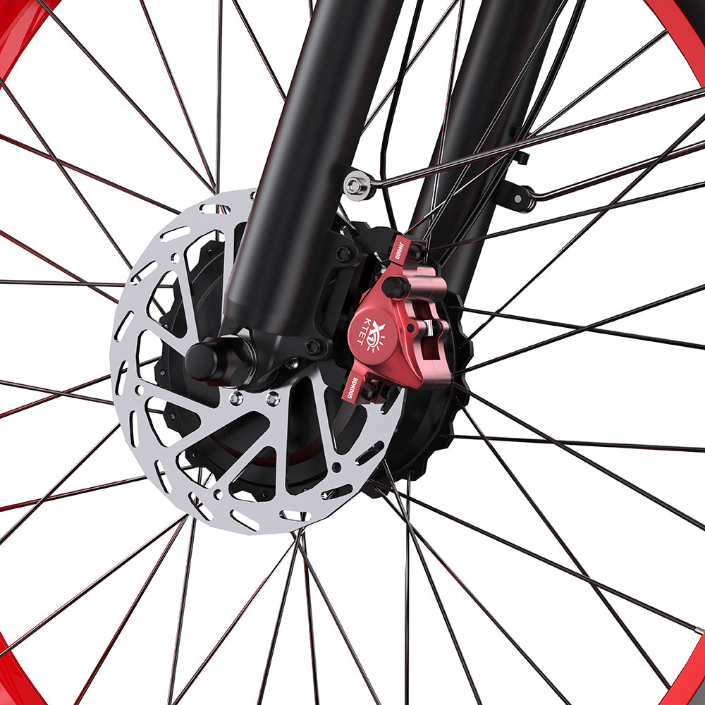 Duotts N26 disc brake in red