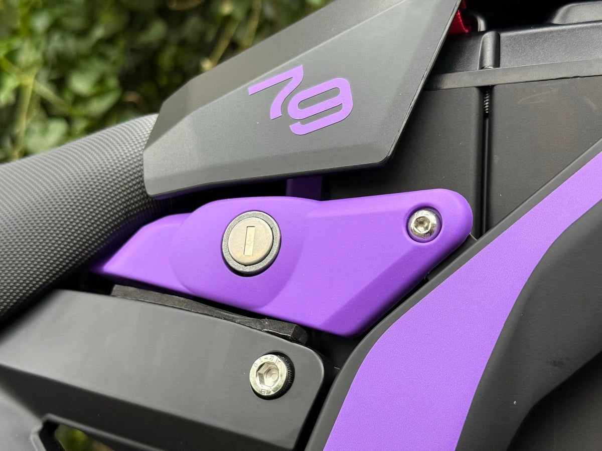 Detail of the 79BIKE Falcon Pro electric dirt bike