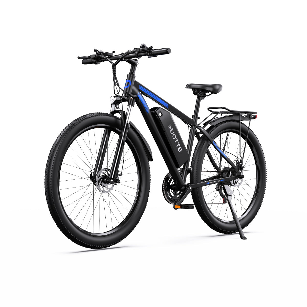 Bicicleta eléctrica Duotts C29 Pro color negro con detalles en azul