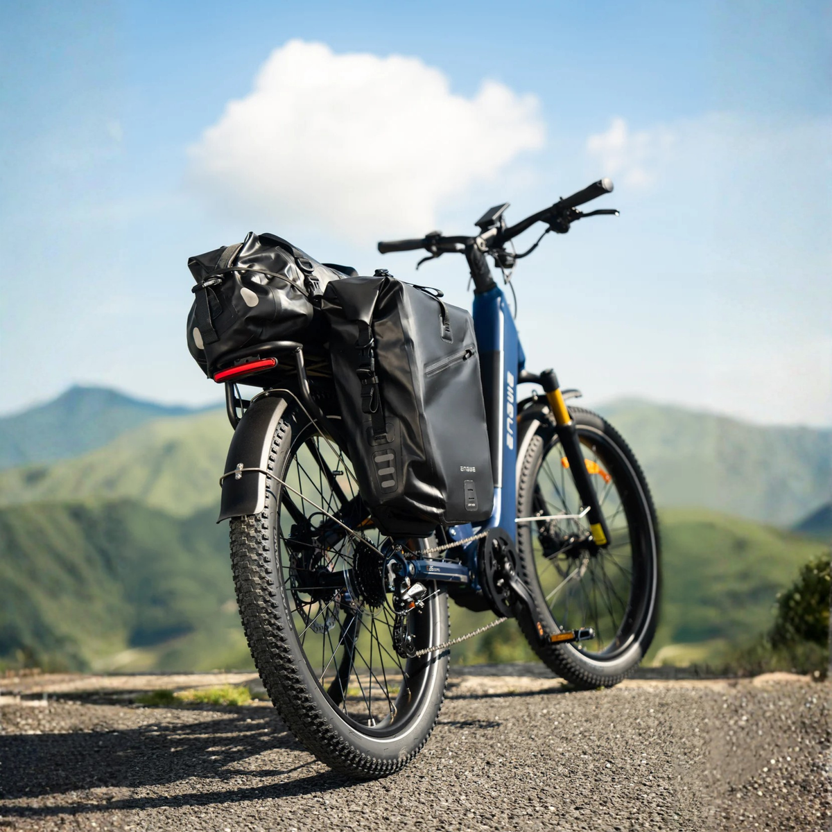 ENGWE E26 3.0 PRO fat-tyre e-bike, front three-quarter view on a grassy field