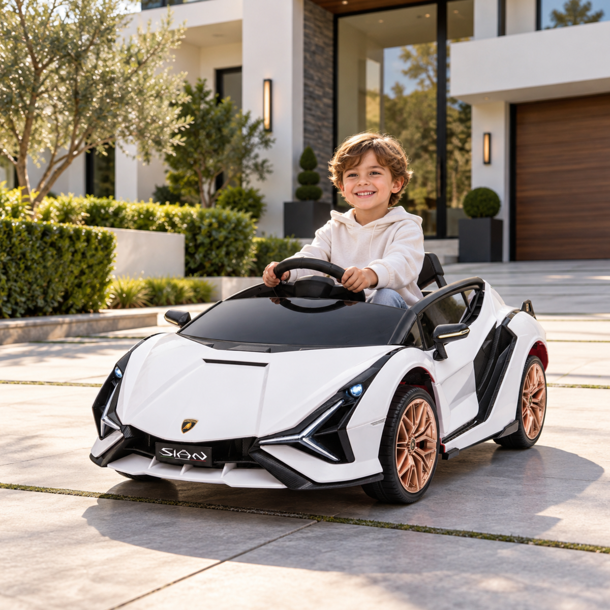 Kids' Electric Ride-On Car Lamborghini Sian - Wheelyshop