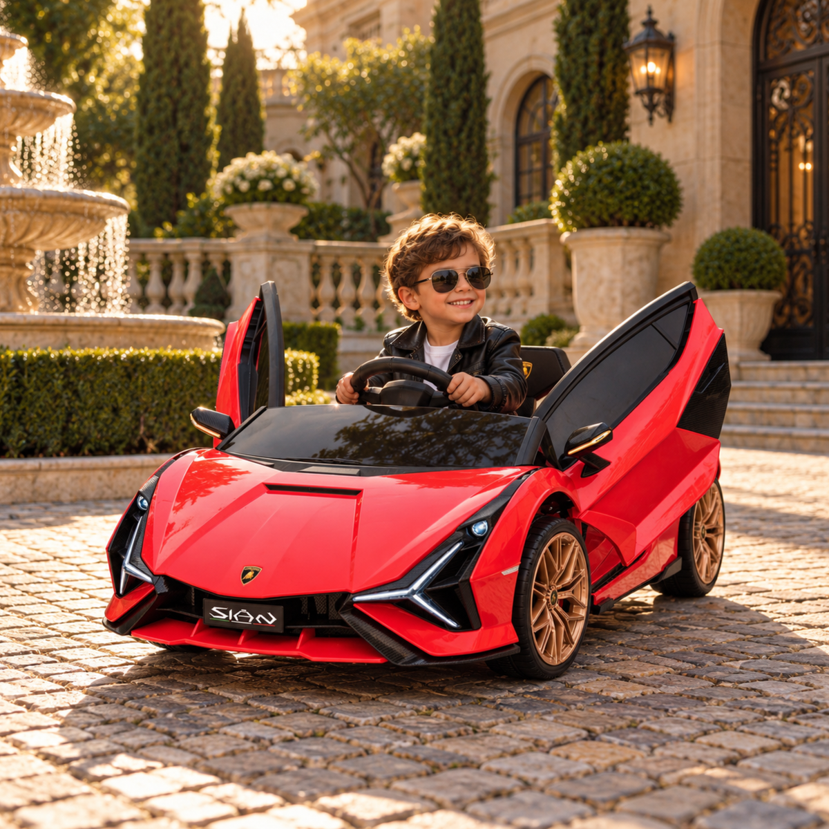 Kids' Electric Ride-On Car Lamborghini Sian - Wheelyshop