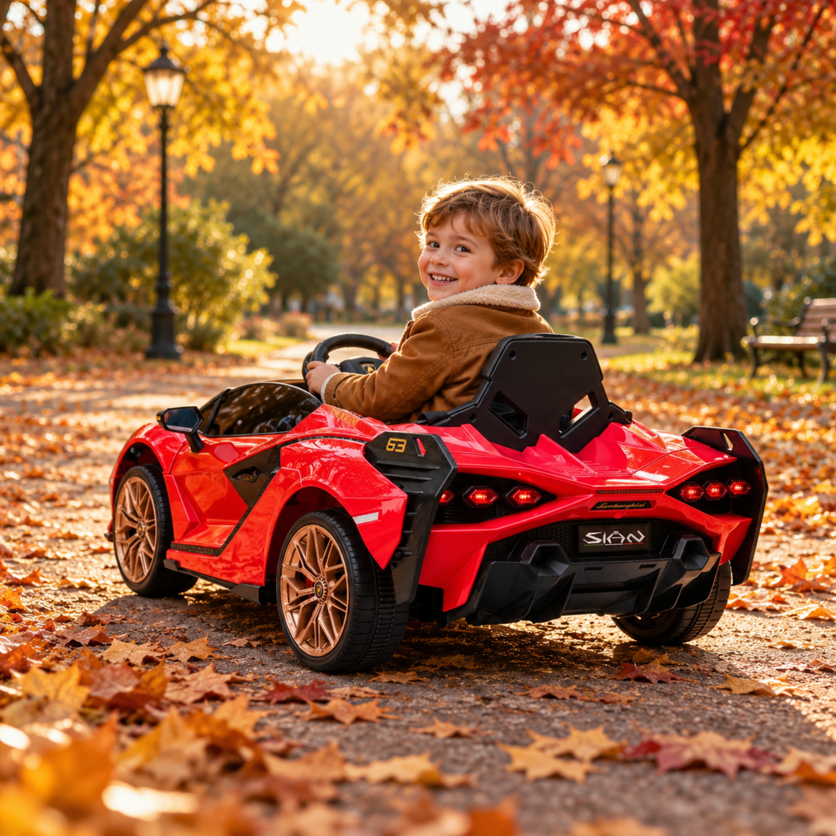 Kids' Electric Ride-On Car Lamborghini Sian - Wheelyshop