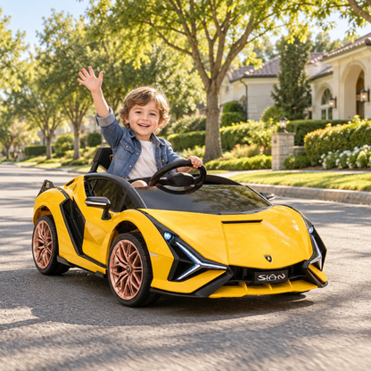 Kids' Electric Ride-On Car Lamborghini Sian - Wheelyshop