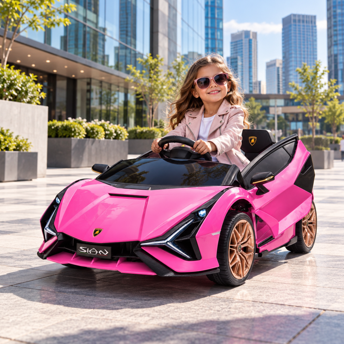 Kids' Electric Ride-On Car Lamborghini Sian - Wheelyshop