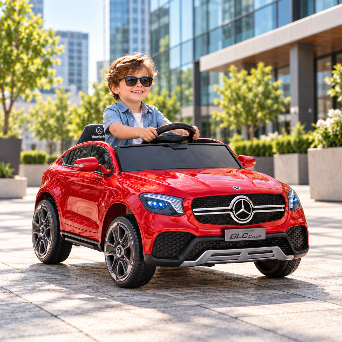 Kids' Electric Ride-On Car Mercedes GLC Coupé - Wheelyshop