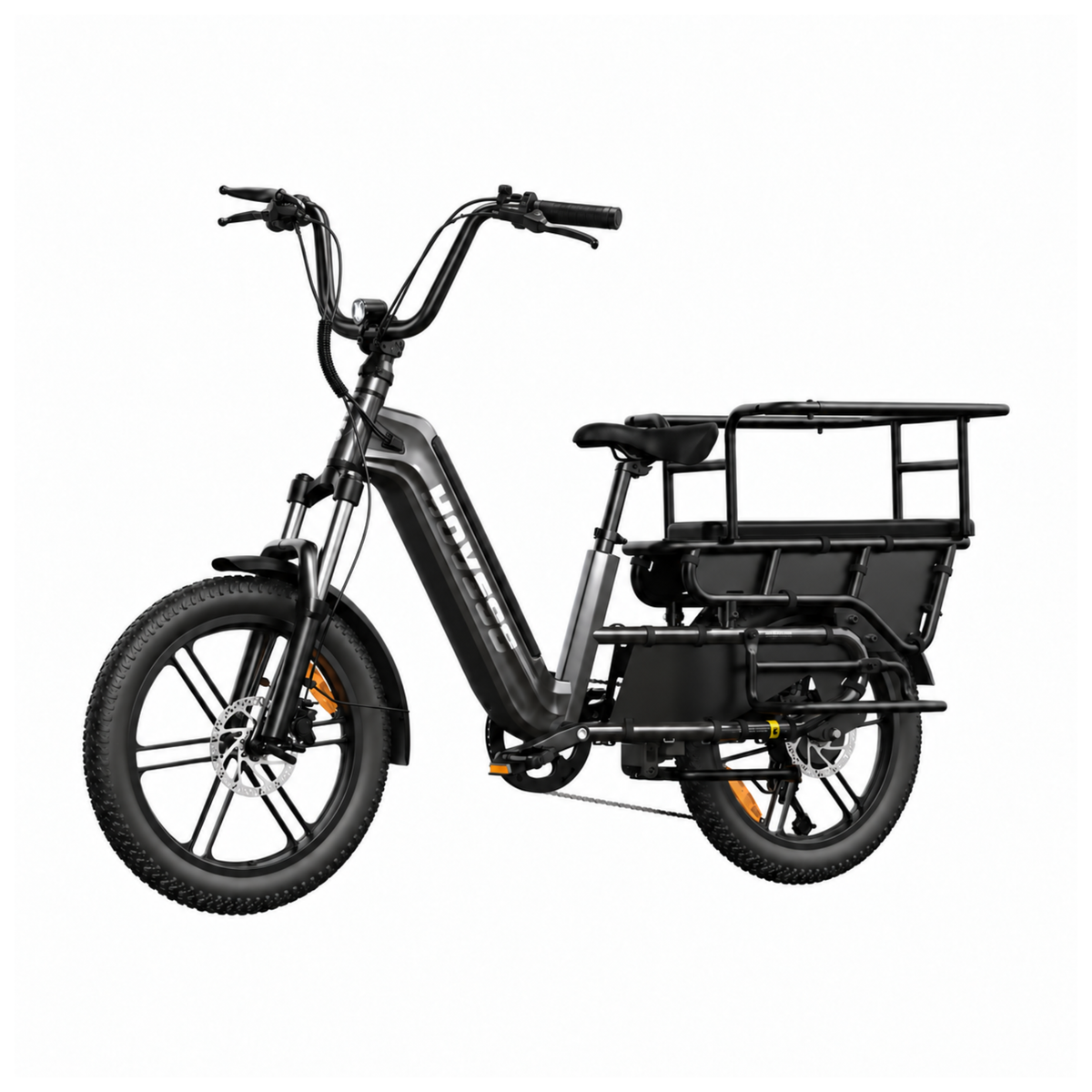 HOVSCO HovCart e-bike, front three-quarter view in black