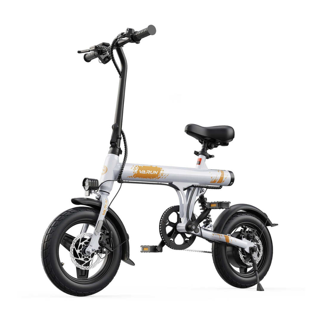 VARUN C14‑1 Elcykel med vit bakgrund - Wheelyshop.se