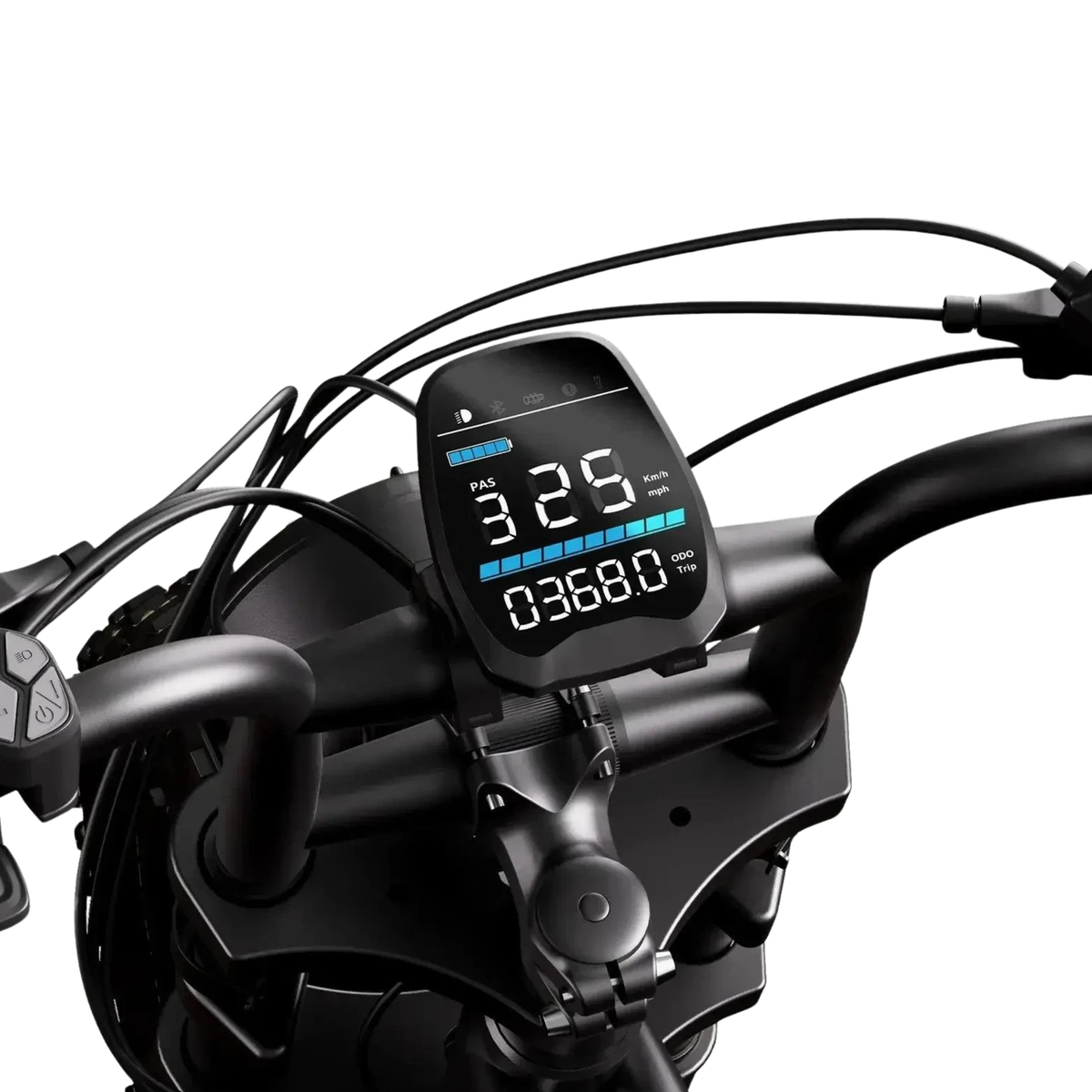 Close-up of the TST R002 Plus display