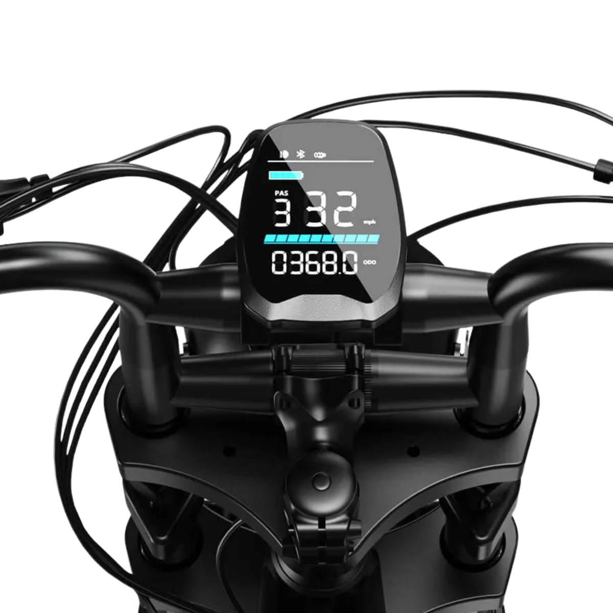 Close-up of the TST R002 Plus display in close-up