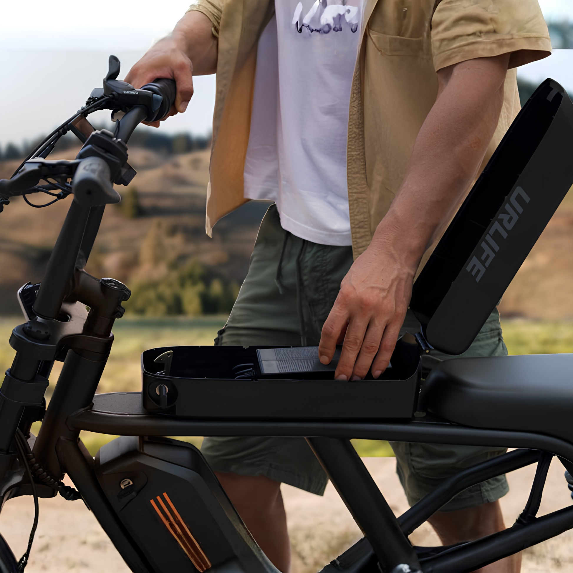 URLIFE T2 electric bike with dual suspension front and rear – Wheelyshop