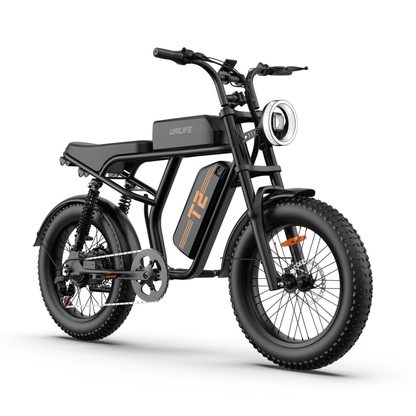 URLIFE T2 electric bike with dual suspension front and rear – Wheelyshop