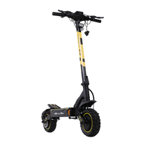 Wheely - H7 electric scooter seen from the front with handlebar, headlight and chunky tyres