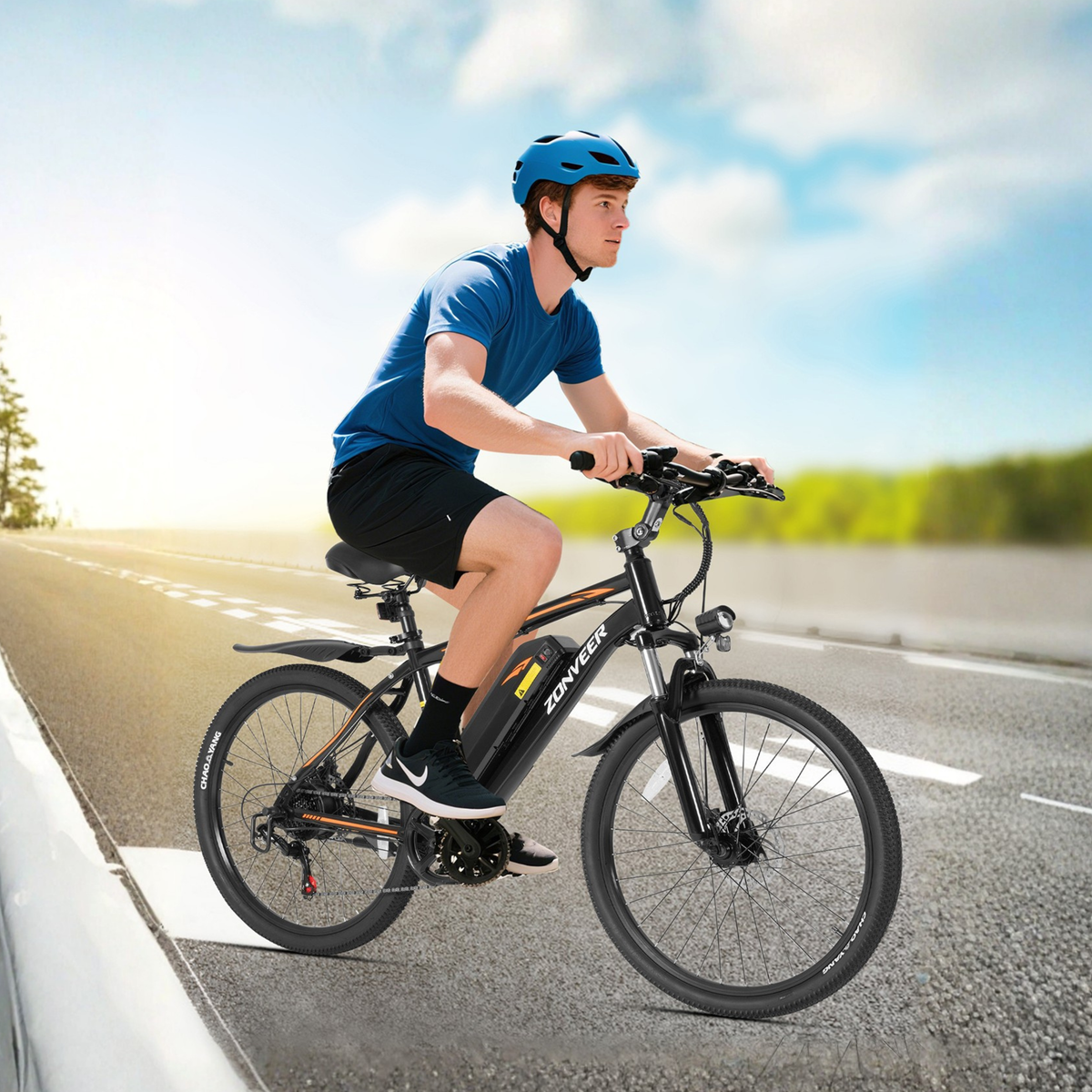 ZONVEER M26 electric bike with 26-inch air tyres – Wheelyshop