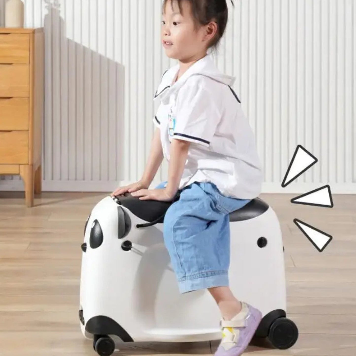 Ride-on suitcase for kids – Panda Edition - Ride-on suitcase - Wheelyshop