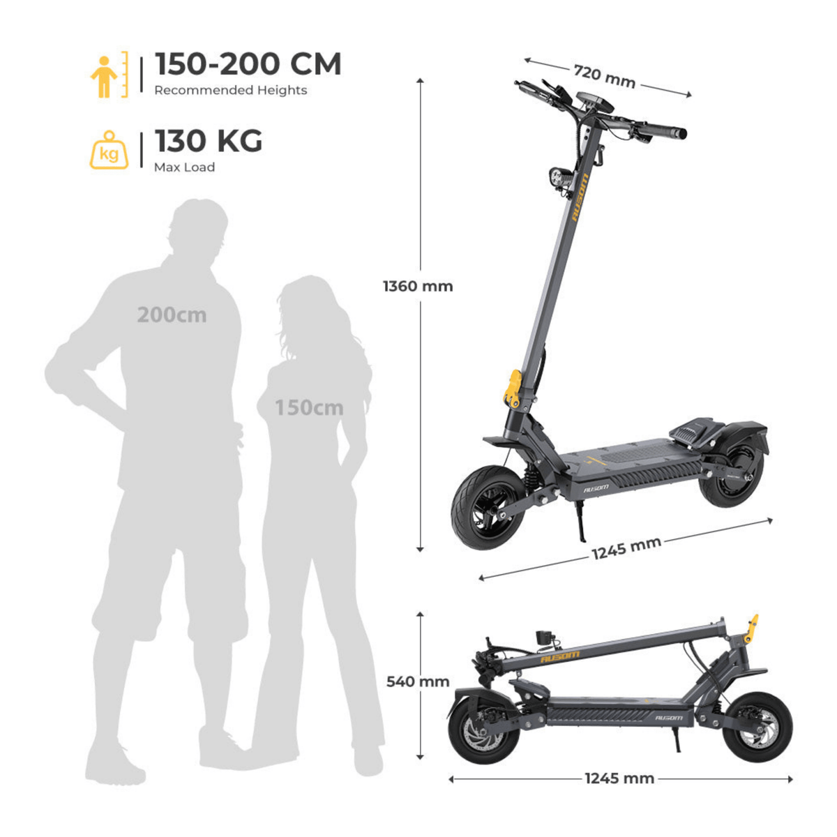 Ausom Gosoul 2 - Electric scooter - Wheelyshop