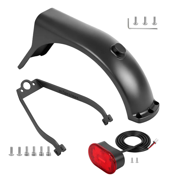 Rear mudguard kit for Xiaomi 5 Pro, all parts of the set