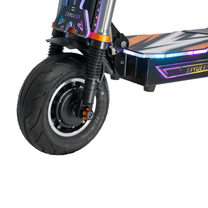 BOYUEDA M2 front wheel and fork in close-up
