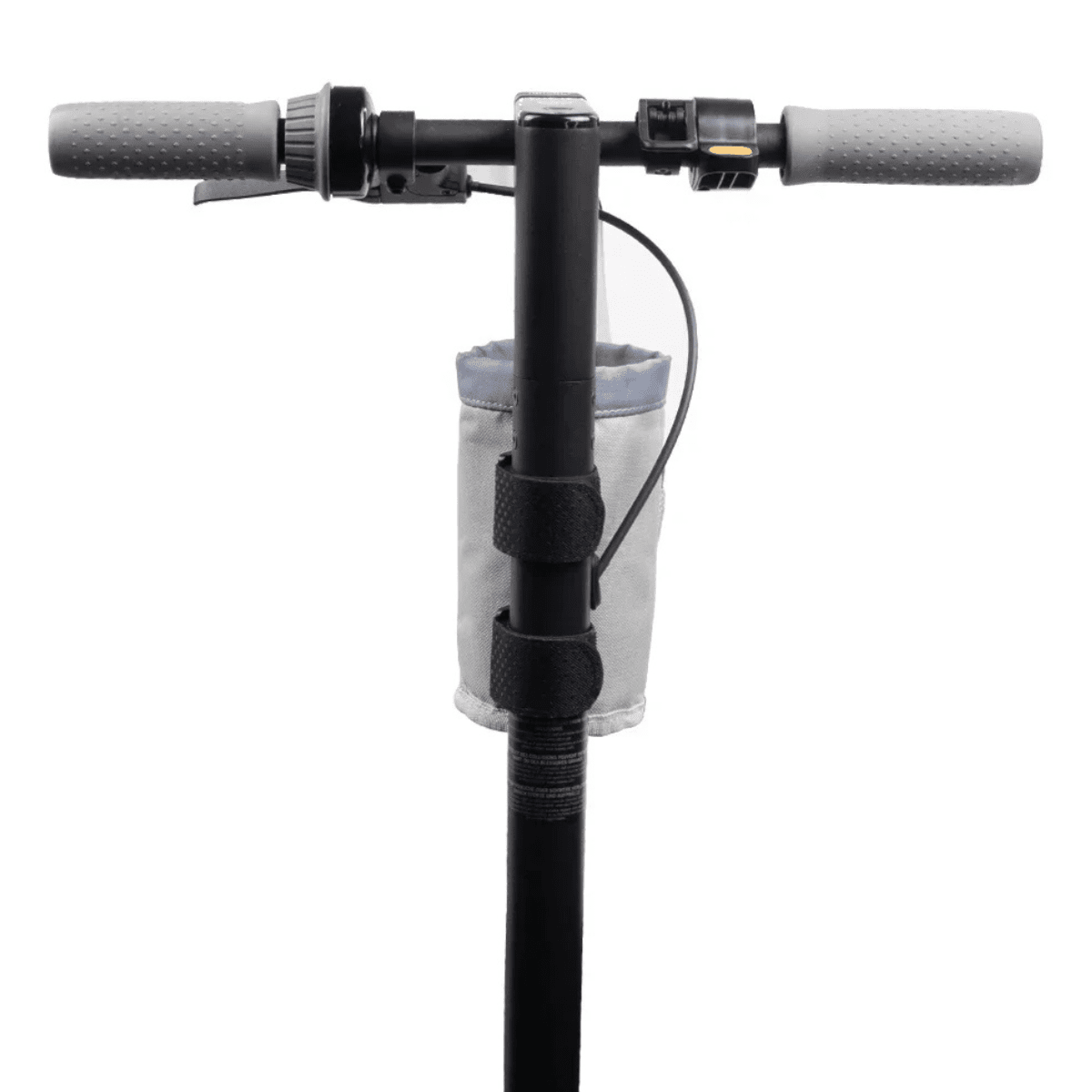 Bottle holder Bag Edition in grey fitted on the electric scooter