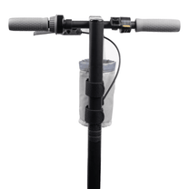 Bottle holder Bag Edition in grey fitted on the electric scooter