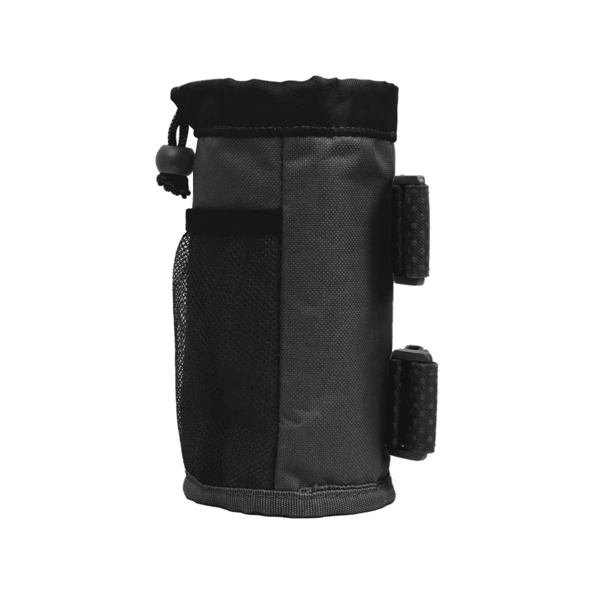 Bottle holder Bag Edition in black, angled view from the other side