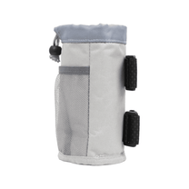 Bottle holder Bag Edition in grey, side view