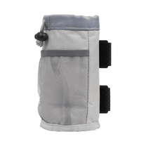 Bottle holder Bag Edition in grey, angled view from the other side