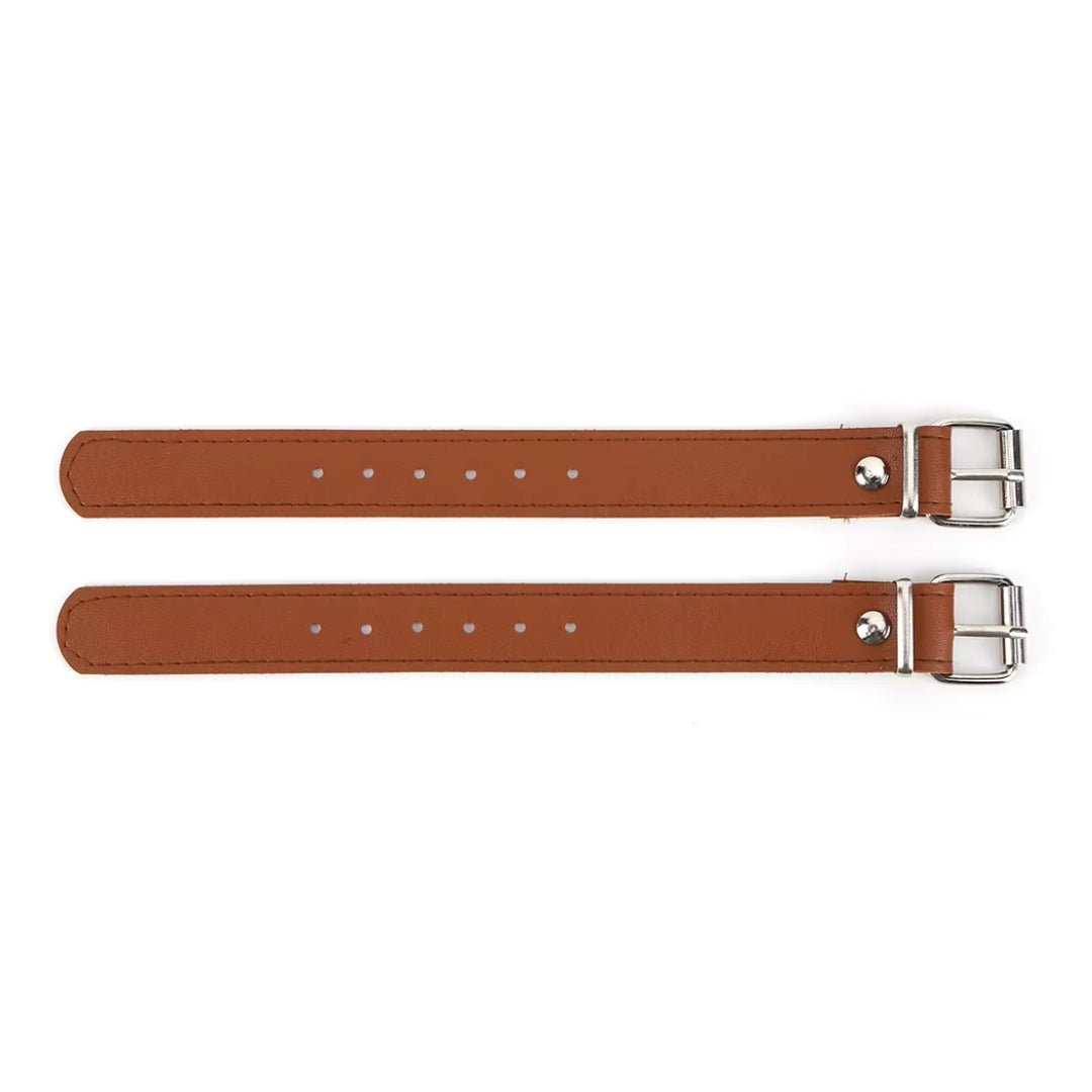 Leather straps for the bicycle basket Classic Edition