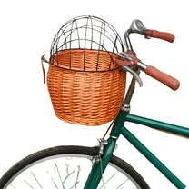 Pet bicycle basket Classic Edition fitted on a bicycle