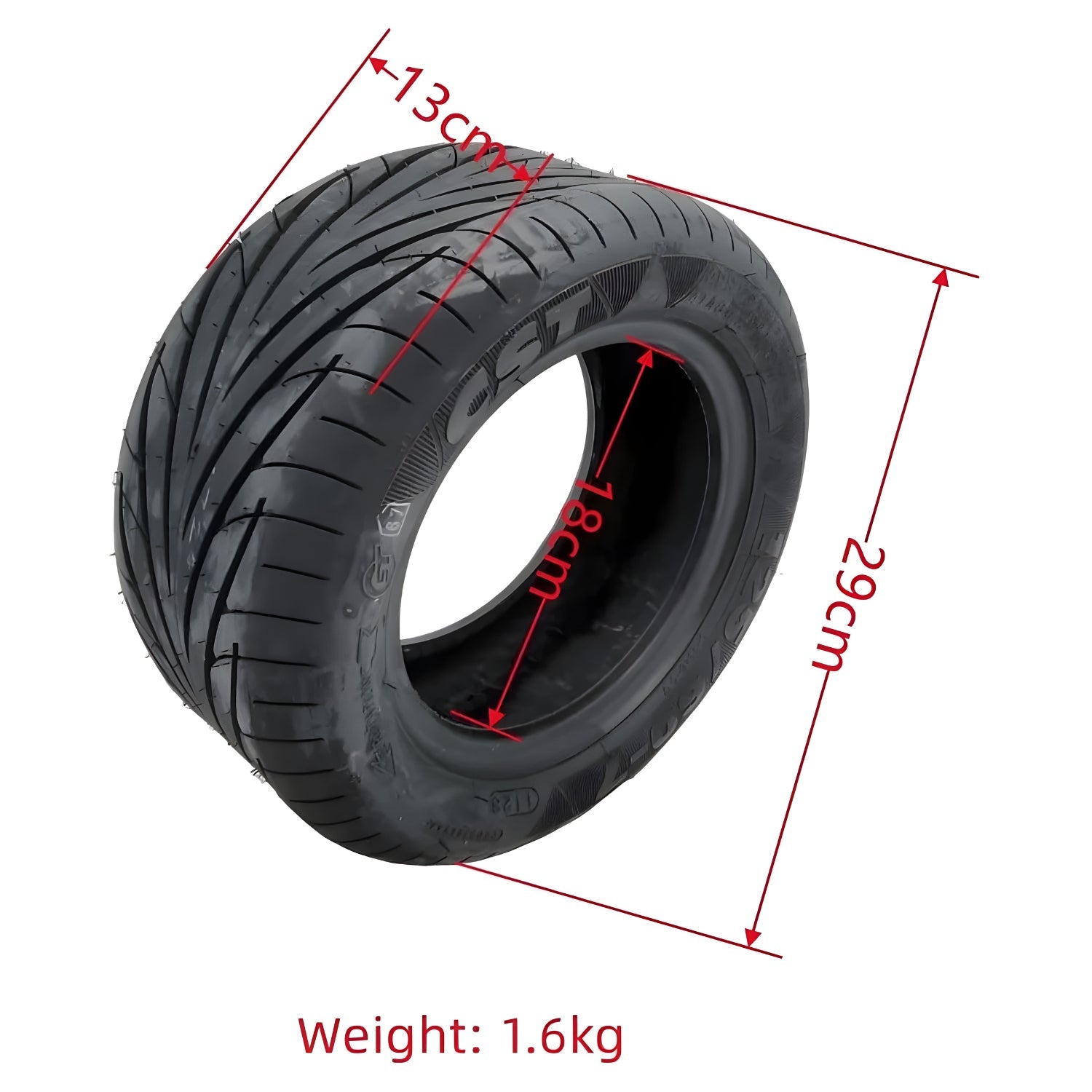 Däck 13" Luft TEVERUN Fighter Supreme 7260R - Reservdel - Wheelyshop