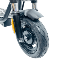 DriveTron DT01 front wheel and fork from the front