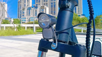 DriveTron DT01 headlight in the city