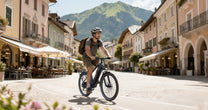 Person riding the Duotts C29 Max e-bike in the city