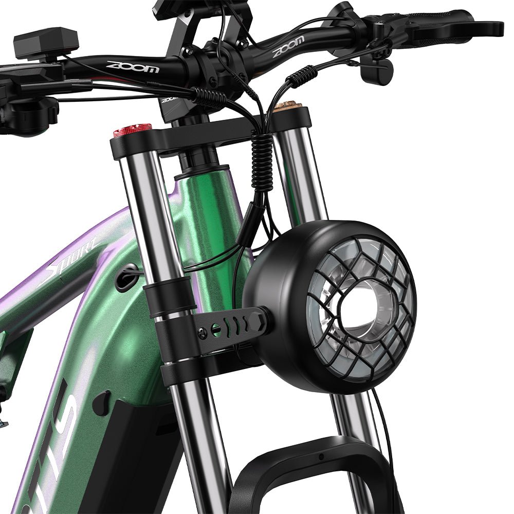 Duotts E26 headlight in green