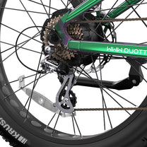 Duotts E26 rear wheel in close-up