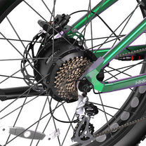Duotts E26 rear wheel in green