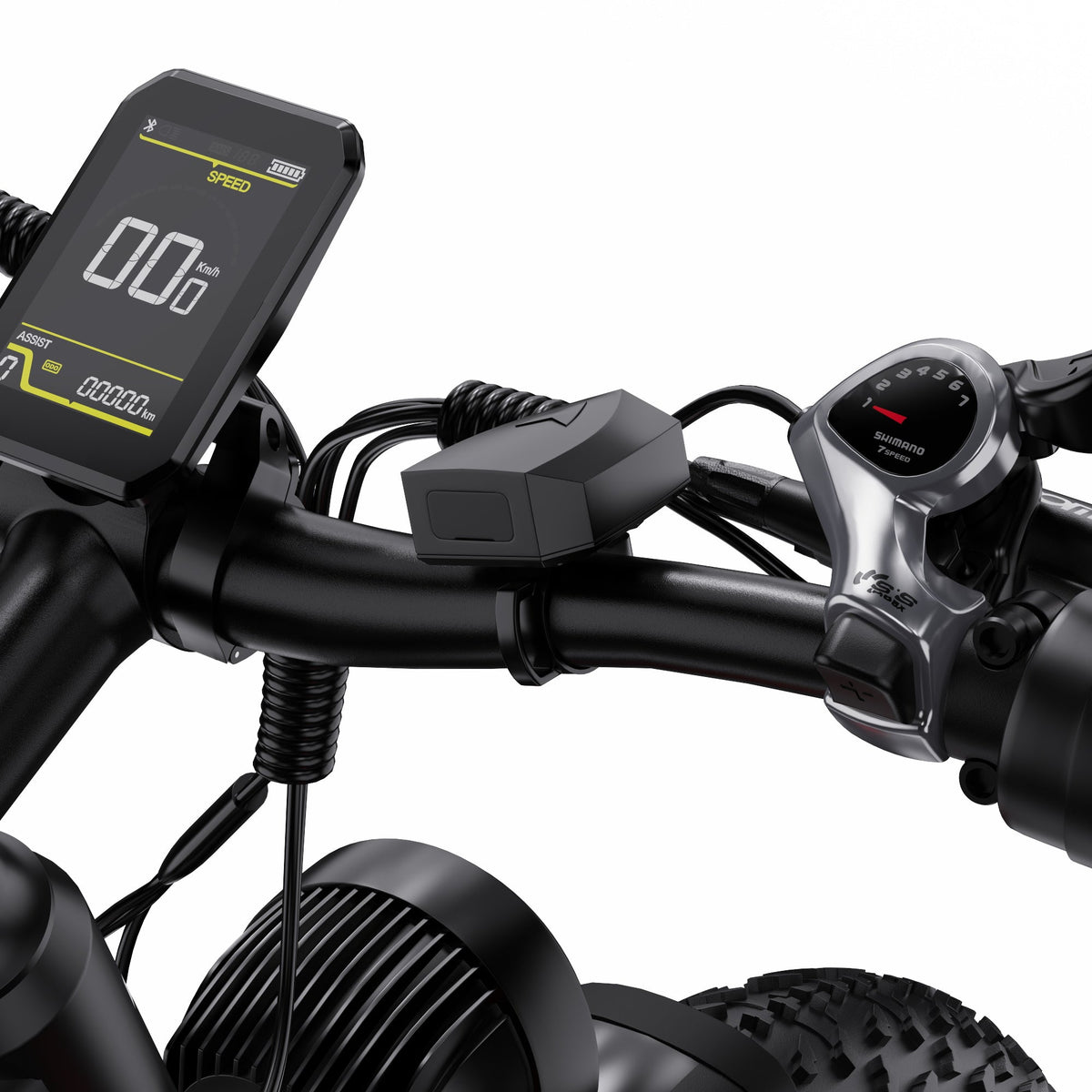 Close-up of the Duotts F26 Lite display