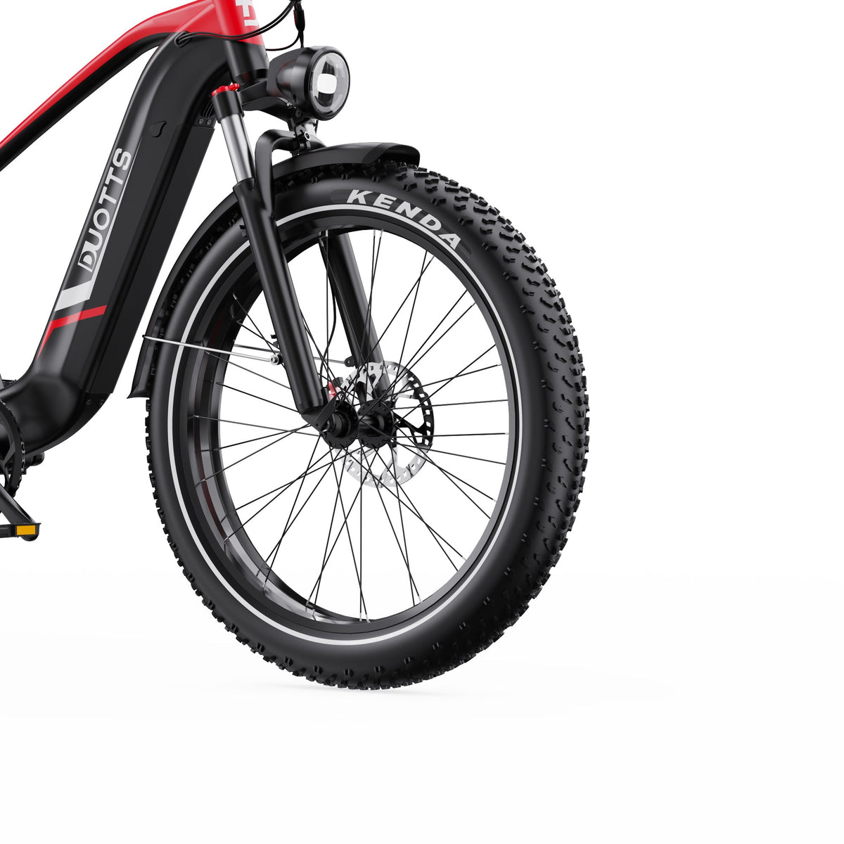 Duotts F26 Lite front wheel and fork