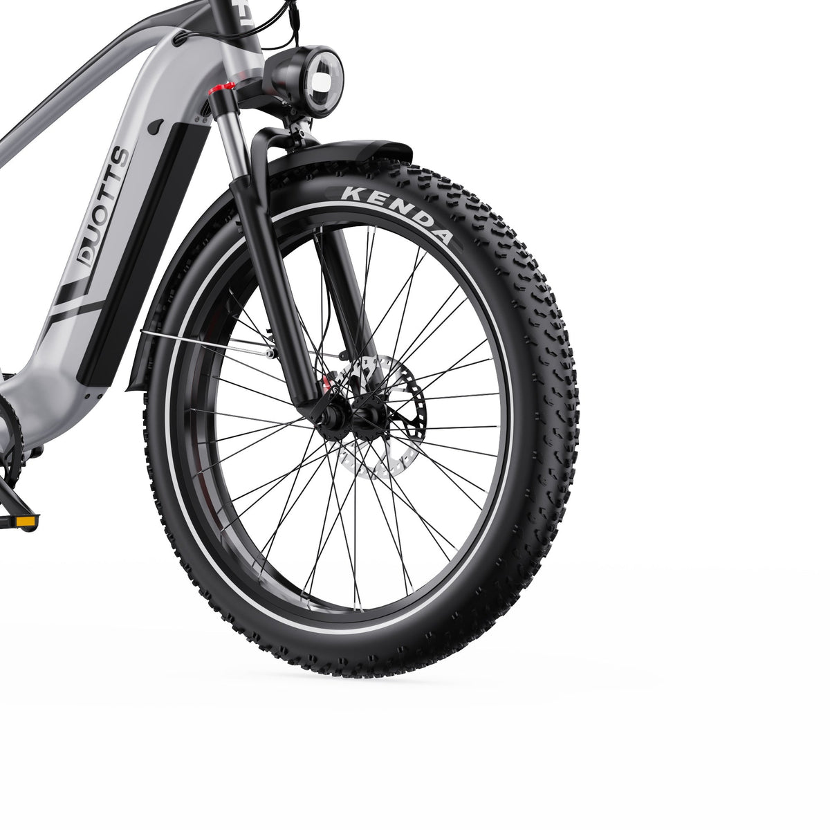 Duotts F26 Lite front wheel and fork