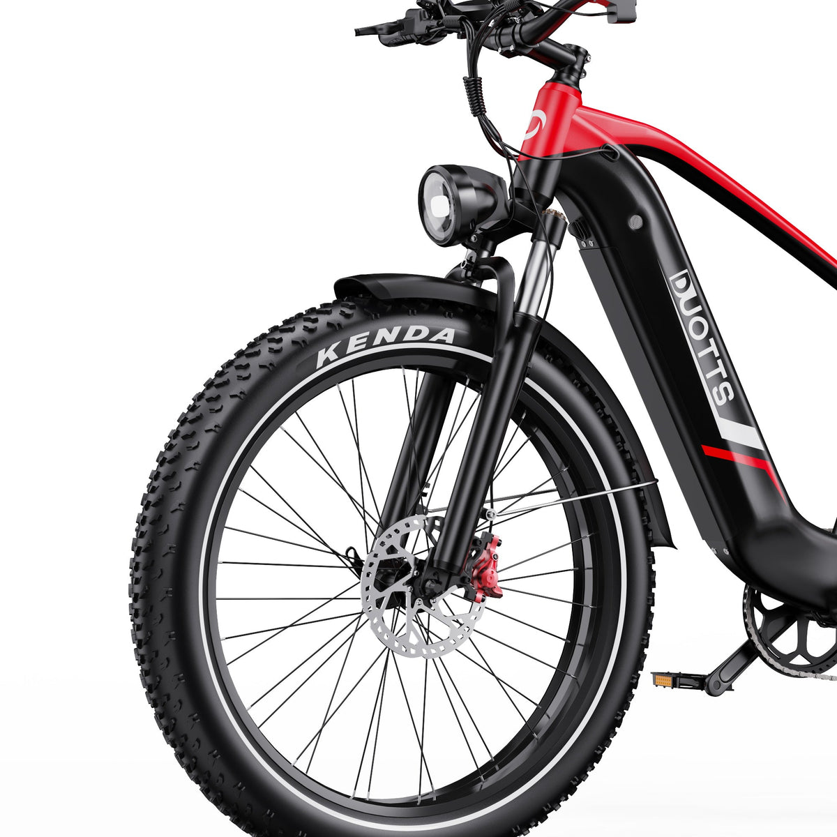 Duotts F26 Lite front wheel and fork