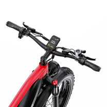 Duotts F26 Lite handlebar with display and controls in red