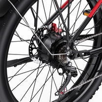 Duotts F26 rear wheel in close-up