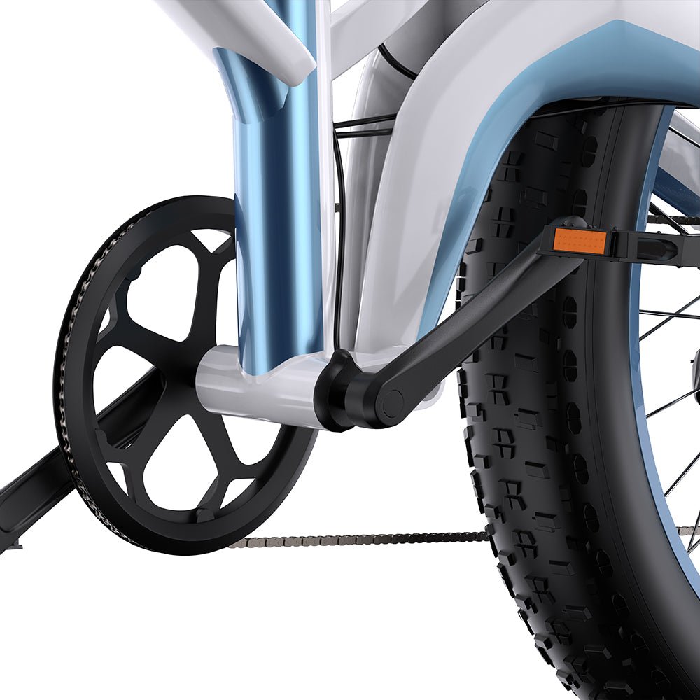Duotts N26 cranks and pedals in grey